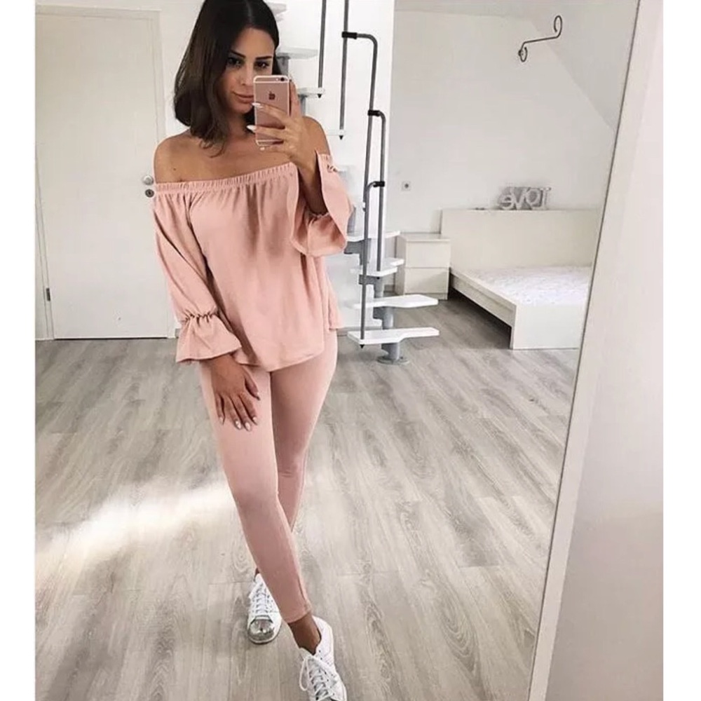 Off The Shoulder Top Blouse Shirt - Picture 3 of 5